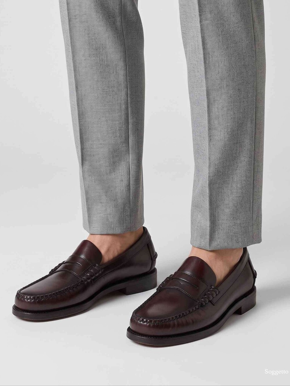 Sebago Men's Brown Leather Penny Loafers Sz 9.5 Casual Professionals Quality